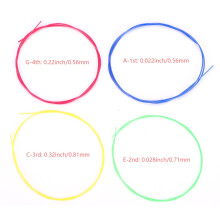 Colorful Nylon Strings 4pcs for Ukelele Replacement Bright & Durable Accessory
