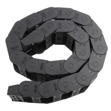 100cm Nylon Open Both Side Wire Carrier Drag Chain 25 x 57mm Black