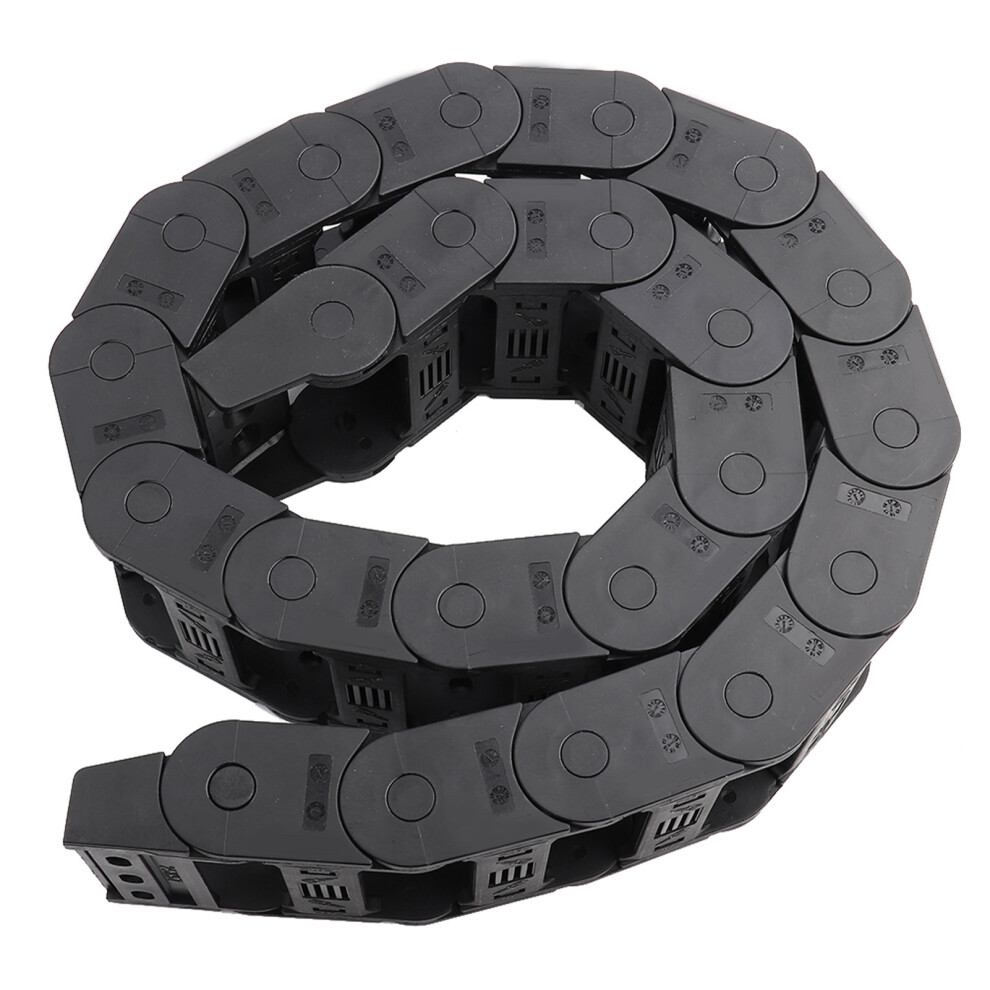 100Cm Nylon Open Both Side Wire Carrier Drag Chain 25 X 57Mm Black 8401392695317