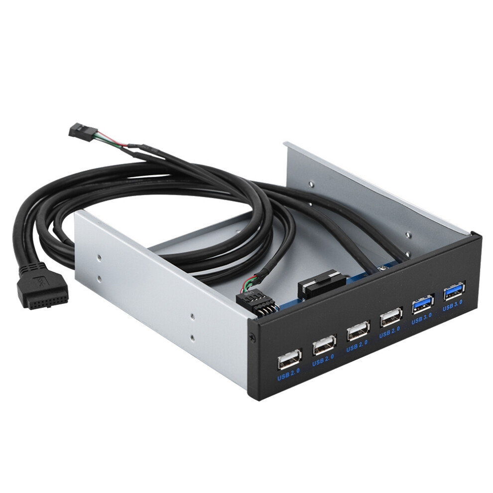 5.25" Bay Usb Hub 6 Port Metal 7340572223340