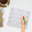 -Notes Planificateur Rose Pour Usage En PU 3