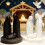 3D Printed Nativity Scene Figurine for Religious Home-White 5