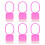 Disposable Tattoo Ink Ring Cups with Sponge, 50Pcs, Red, Adjustable Size 13