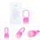 Disposable Tattoo Ink Ring Cups with Sponge, 50Pcs, Red, Adjustable Size 16