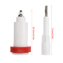 White and Red Banana Cross Jack High Voltage Connectors & Sockets