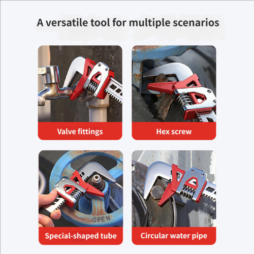 Large Opening Spanner Adjustable Water Pipe Clamp Pliers Pliers 1