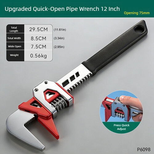 Large Opening Spanner Adjustable Water Pipe Clamp Pliers Pliers 2