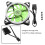 12V DC 120mm Green LED Double Aperture Case Fan Multi Interface Cooling Fan 5
