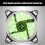 12V DC 120mm Green LED Double Aperture Case Fan Multi Interface Cooling Fan 8