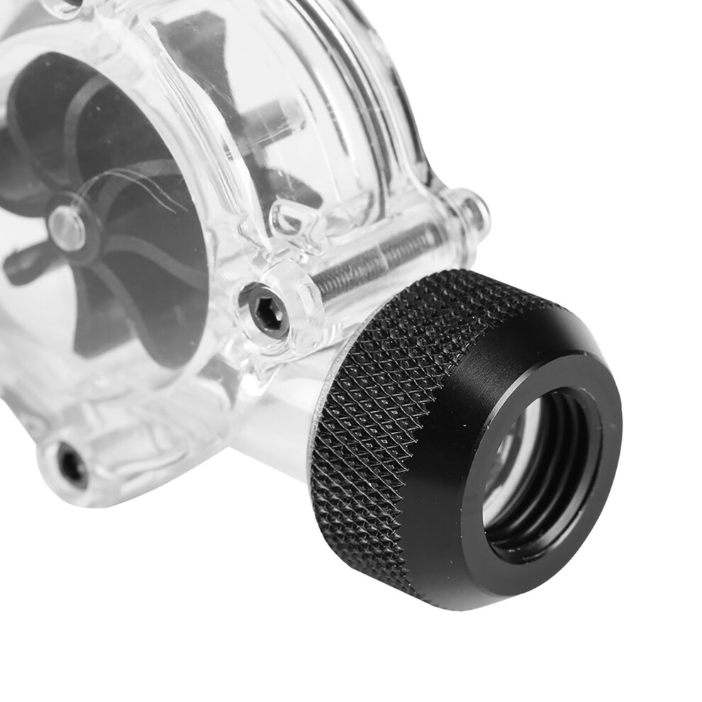 G1/4 Female Thread Flow Meter 8 Blades Black 7340572128027