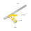 300mm Stainless Steel Adjustable Right Angle Square Measuring Tool Yellow 4