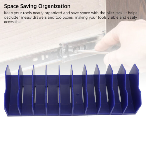 Blue Modular Pliers Storage Rack, Space-Saving, Easy Access, PP Material 2