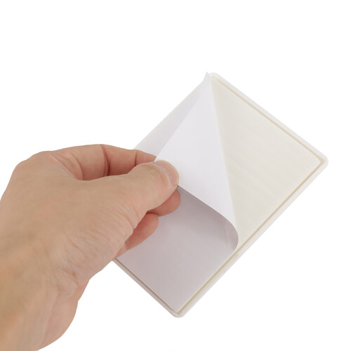 60-80 Cups Plastic Paper Dispenser - White, 9x38cm, Easy Install 2