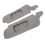 2Pcs Grey PU Leather Sun Visor Cover for Mustang 1994-2004, Scratch-Resistant 5