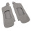 2Pcs Grey PU Leather Sun Visor Cover for Mustang 1994-2004, Scratch-Resistant 7
