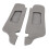 2Pcs Grey PU Leather Sun Visor Cover for Mustang 1994-2004, Scratch-Resistant 10