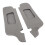 2Pcs Grey PU Leather Sun Visor Cover for Mustang 1994-2004, Scratch-Resistant 12