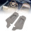 Grey Leather Sun Visor Covers 2Pcs 1
