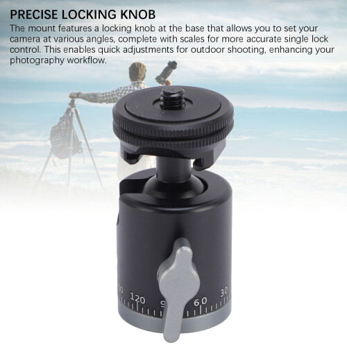 Compact Ball Head Cold Shoe 1/4 Inch
