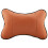 Soft Auto Car Headrest Pillow, Breathable Support Cushion, Brown 3