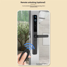 Door Lock with Camera Tuya WiFi Fingerprint RFID Password Access Sliding Security Peephole Doorbell 3585 Sliding