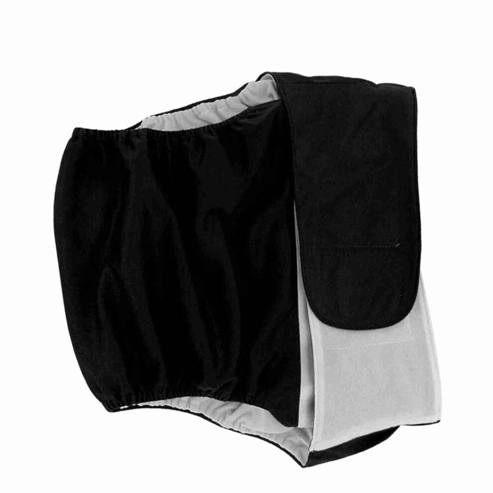 Adult Reusable Cloth Diaper Black404 - Adjustable, Washable, Lightweight
