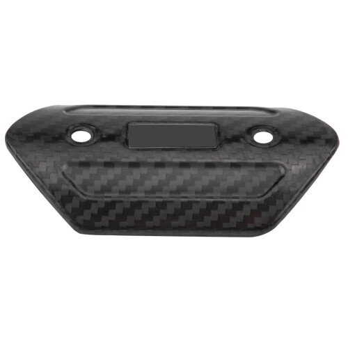Black Carbon Fibre Exhaust Shield Cover