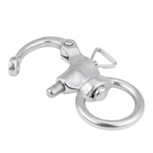 2 Pcs Mirror Polish 316 Steel Snap Shackles