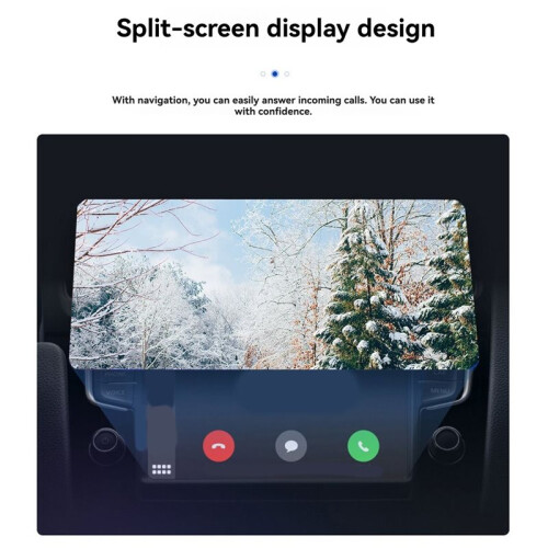 Wireless Carplay 2-in-1 Digital Display 5.8GHz Car-Machine Interconnection Converter Box Wired to Wireless/ Android Auto 2