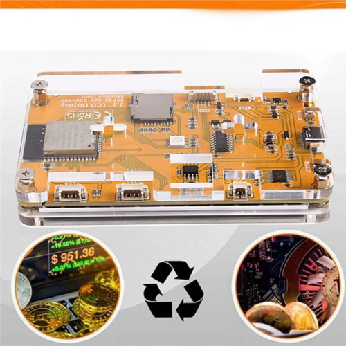 680KH/S NMMiner NerdMiner 3,5 Polegadas com Tela  Bitcoin Crypto Solo Lottery Miner Atualizado Harshrate NerdMiner 2