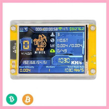 1030KH/S NMMiner NerdMiner 3.5 Inch Display Bitcoin Crypto Solo Lottery Miner Upgraded Harshrate NerdMiner