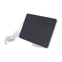 Wasserdichtes 4W Solarpanel-LadegeräT für Home Security Camera Solarzellenbetriebenes LadegeräT mit Ladekabel, Weiß