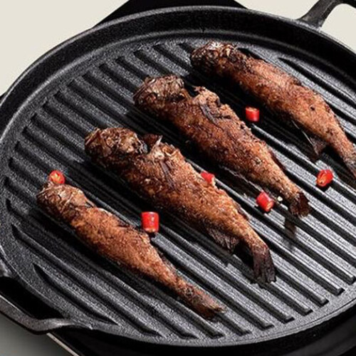 Multipurpose Iron Bacons Pan Works In Oven And Microwave-24CM 2