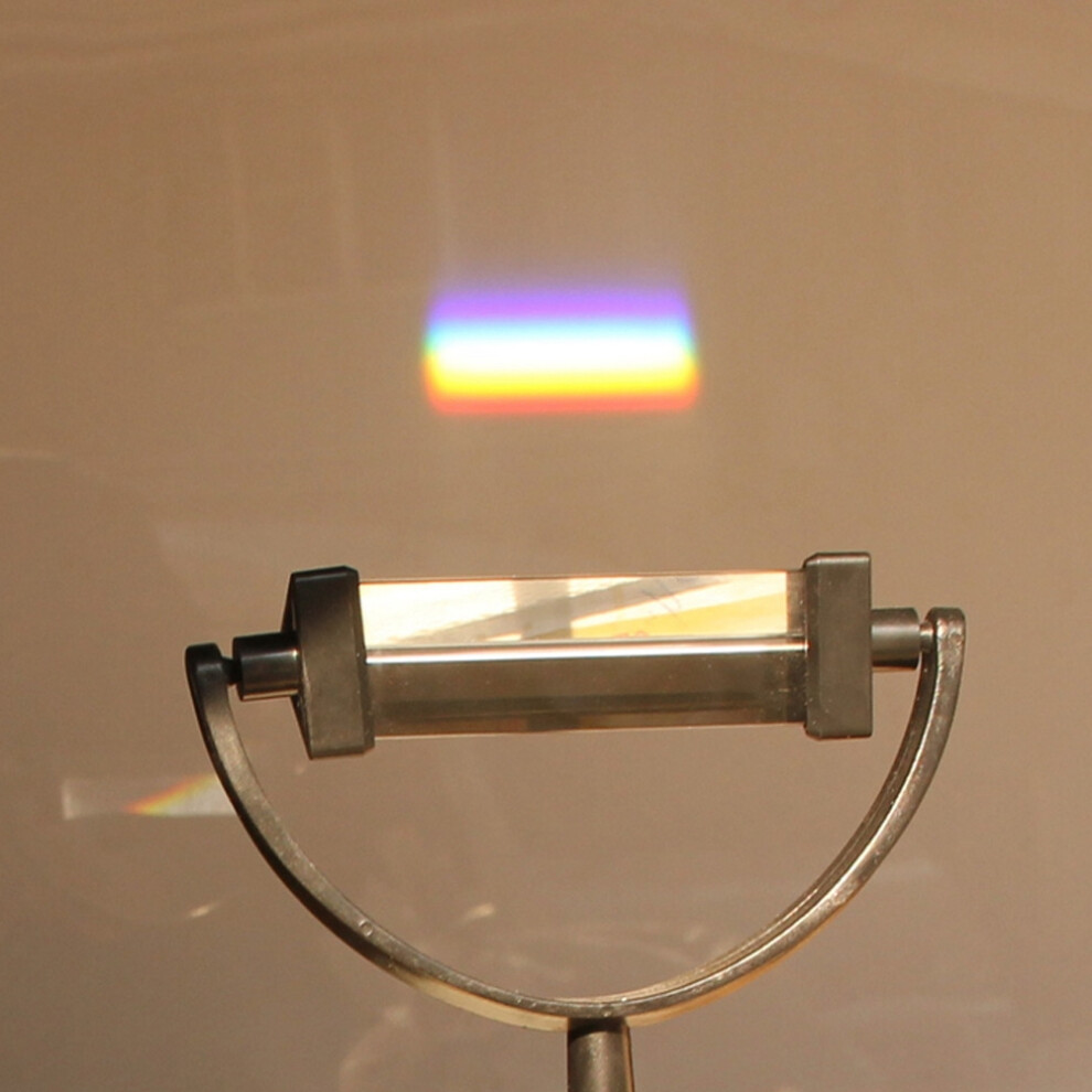 Light Spectrum Physics Prism With Stand Optical Glass Triangular Optical Model 8741392877710