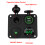 4 Gang ON/OFF Toggle Switch Panel with Dual USB, Voltmeter, Cigarette Lighter, Green LED 9
