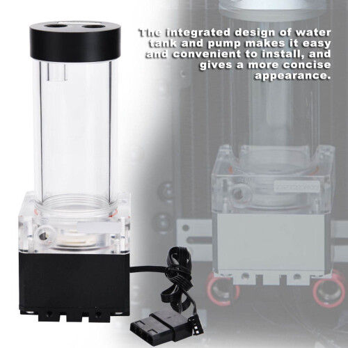 800L/H Computer Water Pump 4M Pump Head Black 12cm Easy Install 2