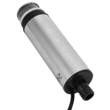 DC 24V Edelstahl-Tauchpumpe - 40L/min, 18x5cm, Silber