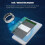 Waterproof NFC Smart Ring 144Byte Stainless Steel Black Size 9 6