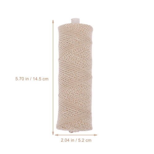 Mèches Tressées Coton Beige Pour Bougies, Usage 1