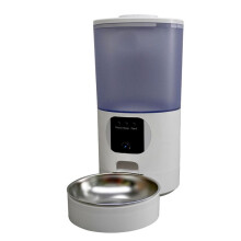 Automatic Cat Feeder 140 Wide Angle 6L Large Food Storage Container Detachable Easy Clean for Pet US Plug