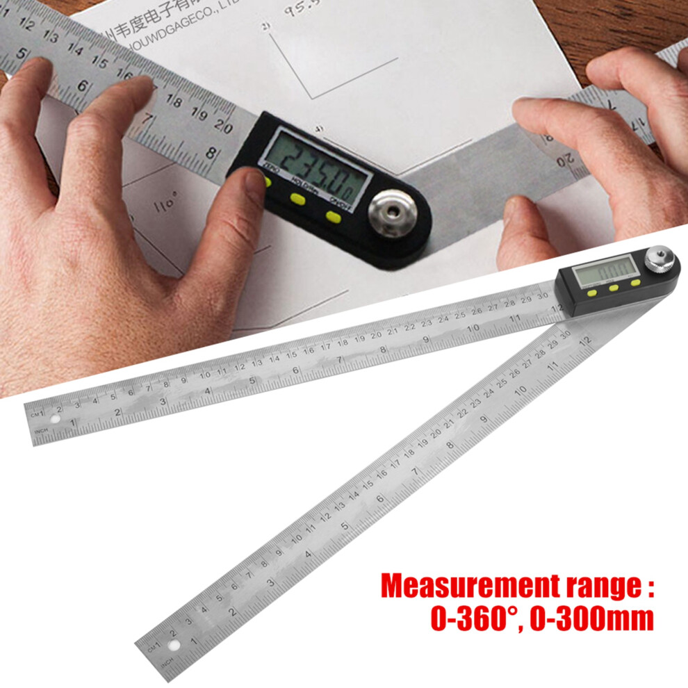 300mm Stainless Steel Electronic Protractor