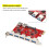 Multi-Port USB 3.0 PCIe Card with Network 1