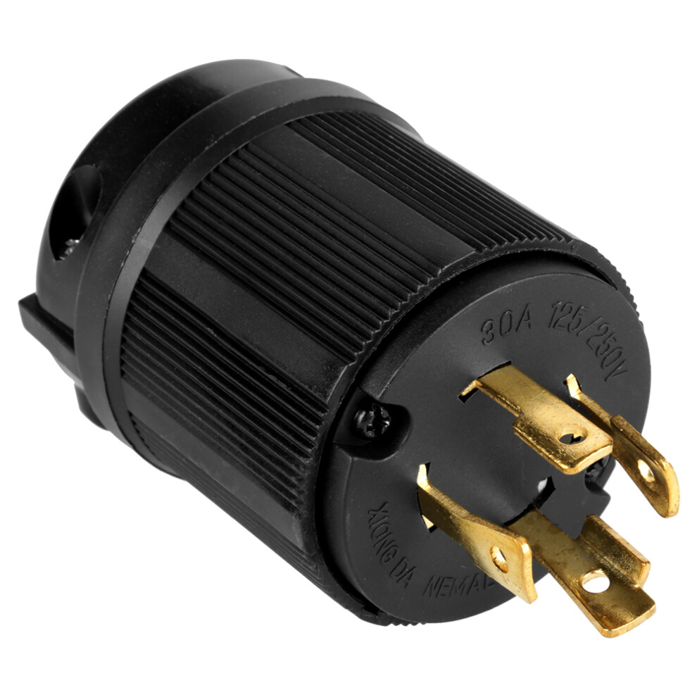 4 Pin Nema L14-30 Generator Rv Ac Receptacle Set 30A Black 4911392708923