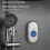 Wireless Doorbell with Flash Vibration Waterproof Emergency Pager for Elderly Nurse Alert System Security Aid,B 6