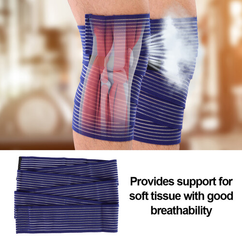 Elastische Kniebandage 180 cm Blau 1