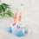 Kids Bathroom Accessory Blue Toothbrush Holder 3-Min Countdown Timer Durable 9