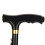 Foldable Aluminum Alloy Walking Cane with LED Light, Adjustable, Black 6