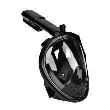 Black Full Face Snorkel Mask with Camera Bracket