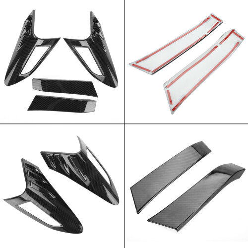 Toyota CHR 2018 Carbon ABS Tail Light Covers 4 Pcs
