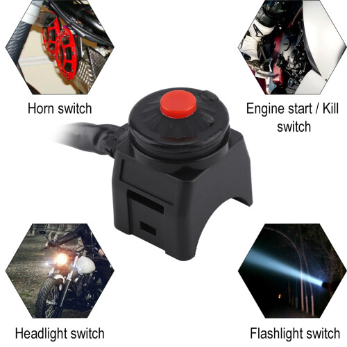 7/8 Inch Handlebar Switch Start Kill Light Horn
